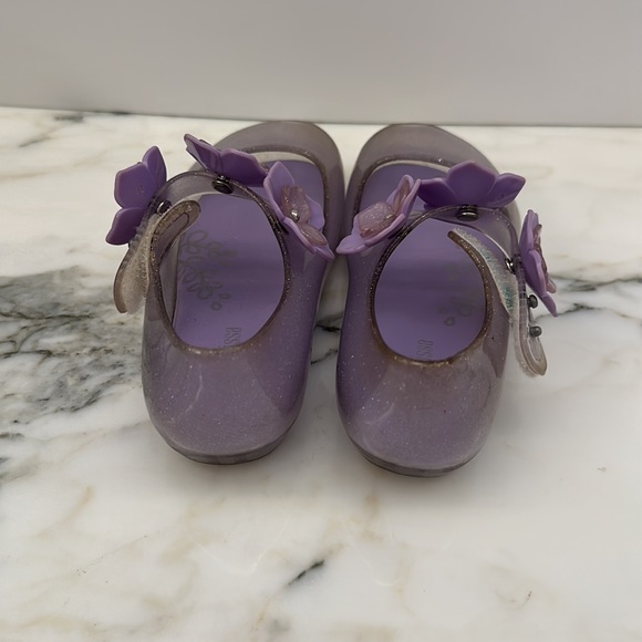 Mini Melissa Flower shoes purple size 9 - Picture 2 of 6